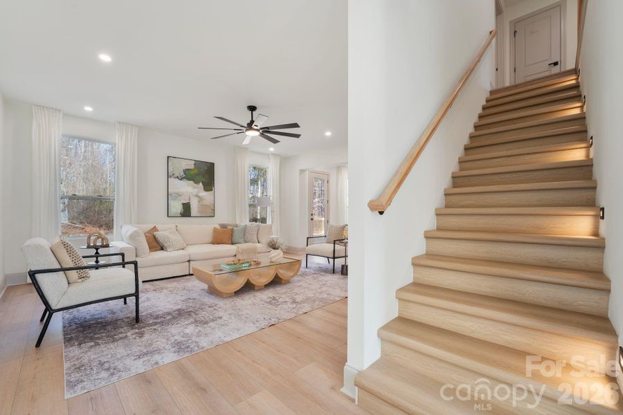 Furnished interior view inside a new home in , Mint Hill (Image 30).