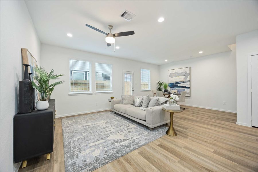 Furnished interior view inside a new home in Alaia Crossing, Houston (Image 31).