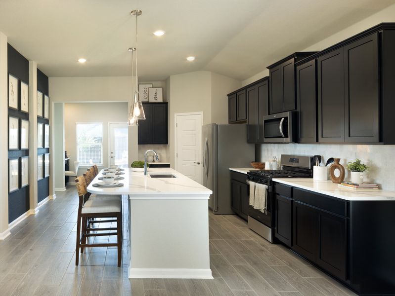 Furnished interior view inside a new home in Carmel Ranch, Schertz (Image 5).