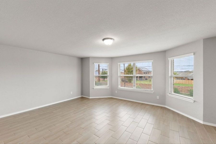 Representative unfurnished interior of a home built from the Ebony II Attwater Signature by Brohn Homes in Attwater, Waller (Image 14).