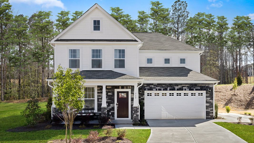 Representative furnished interior of a home built from the Jordan by DRB Homes in Campbell Ridge, Angier (Image 20).