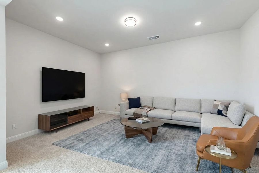 Furnished interior view inside a new home in Lariat - 80', Liberty Hill (Image 12).