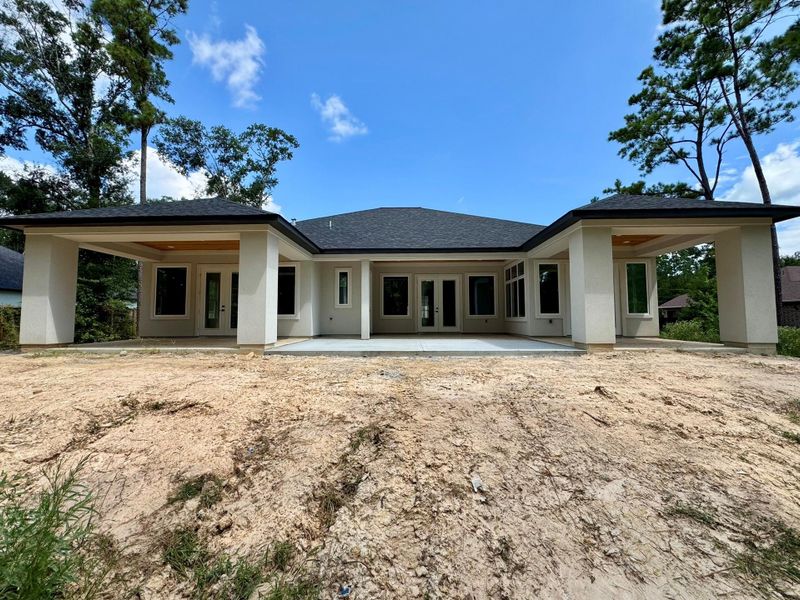 Front exterior of a new home in , Splendora, TX, highlighting curb appeal (Image 28).