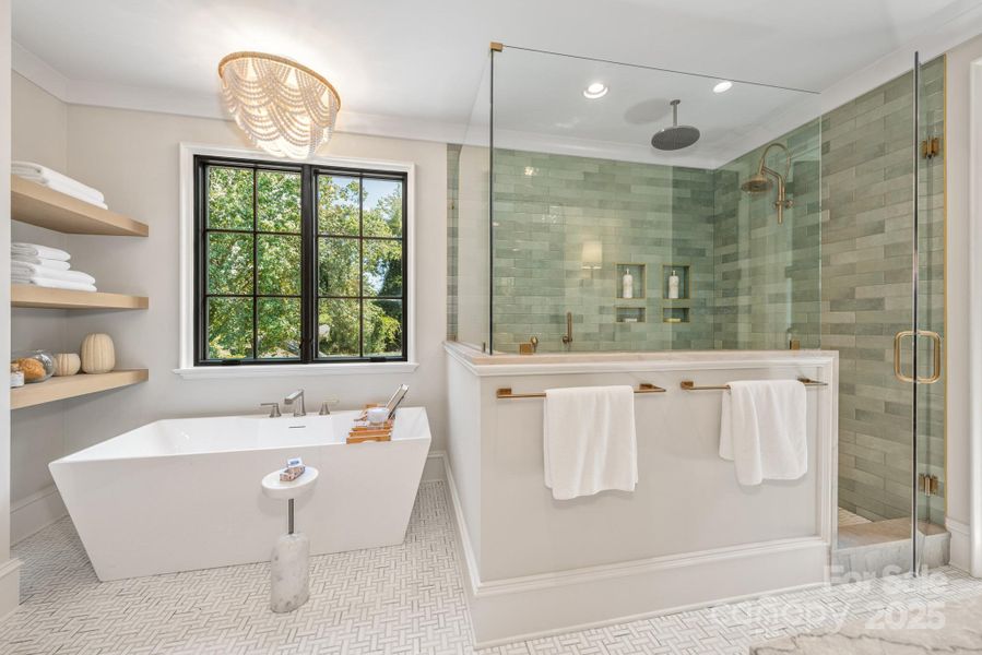 Furnished interior view inside a new home in , Charlotte (Image 33).