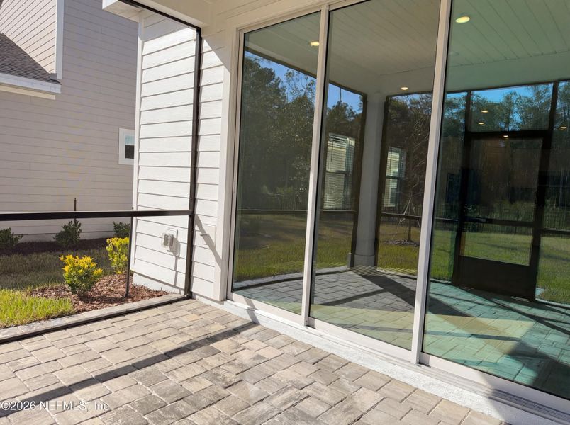 Exterior details and patio area of a home in Stillwater | Active Adult 55+, St. Johns (Image 4).