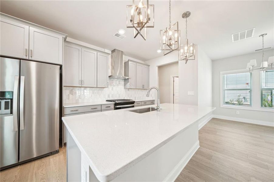 Furnished interior view inside a new home in Hemingway - Cottage Series, Cumming (Image 8). Furnished interior view inside a new home in Hemingway - Cottage Series, Cumming (Image 8).