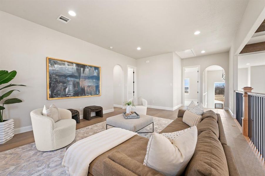 Furnished interior view inside a new home in , Pelican Bay (Image 17).