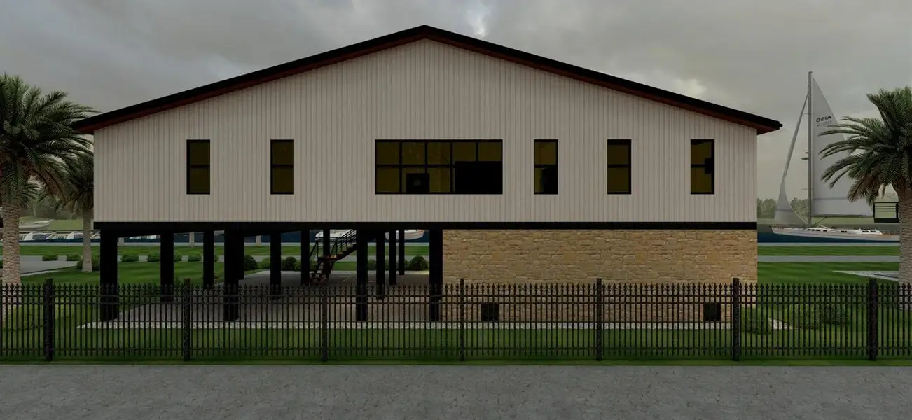 Front exterior of a new home in , San Leon, TX, highlighting curb appeal (Image 3). Front exterior of a new home in , San Leon, TX, highlighting curb appeal (Image 3).