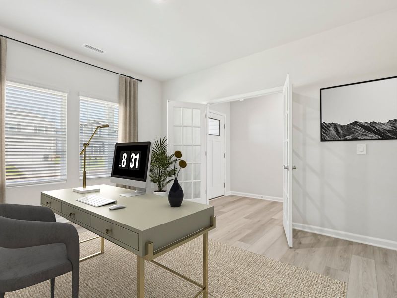 Furnished interior view inside a new home in Marshburn Landing - Signature Series, Wendell (Image 10).