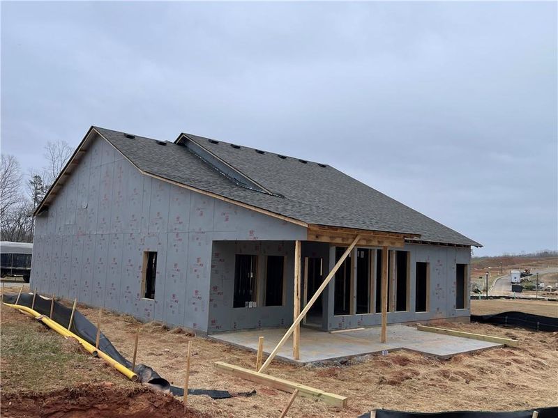 In-progress construction of a new home in , Gainesville, GA (Image 7).