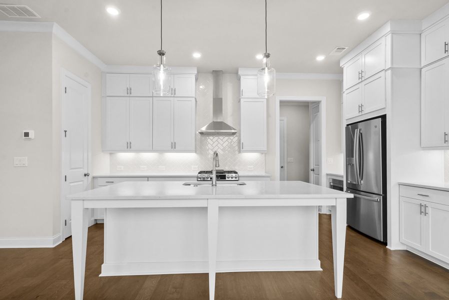 Representative furnished interior of a home built from the The Cantrell by The Providence Group in Aberdeen, Hoschton (Image 9).