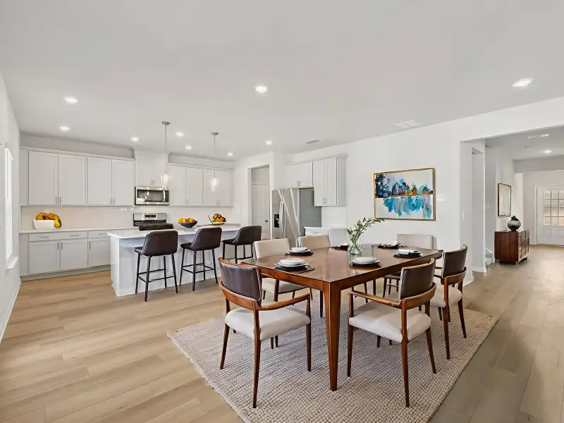 Furnished interior view inside a new home in Preserve at Mountain Creek, Pendergrass (Image 4).