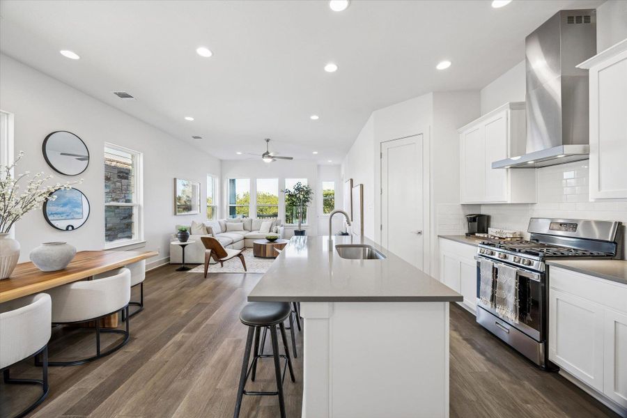 Furnished interior view inside a new home in Chester Ranch Place, Round Rock (Image 5). Furnished interior view inside a new home in Chester Ranch Place, Round Rock (Image 5).
