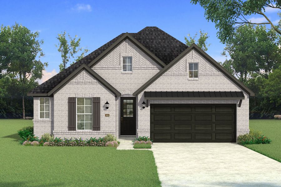 Representative exterior photo of a completed home built from the Kiara by Mattamy Homes in Sutton Fields, Celina, TX (Image 19).