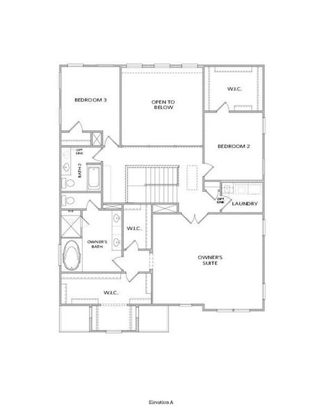 2D floor plan layout of this home in Bellmoore Park, Johns Creek, GA (Image 3).
