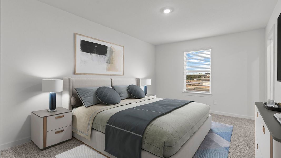 Furnished interior view inside a new home in Villarosa at Tamarron, Katy (Image 18).