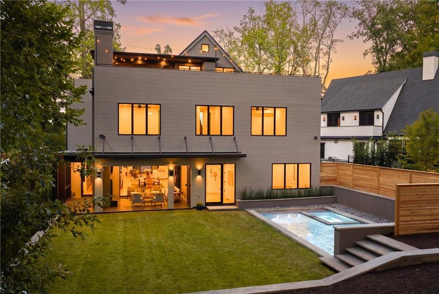 Exterior details and patio area of a home in , Atlanta (Image 54).