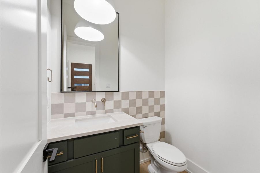 Powder bath on first floor.