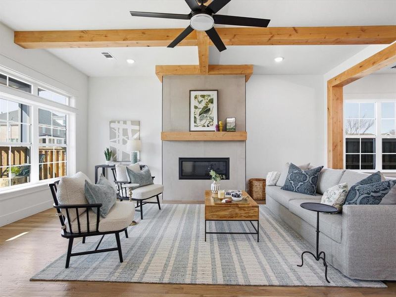 Furnished interior view inside a new home in , Midlothian (Image 17). Furnished interior view inside a new home in , Midlothian (Image 17).