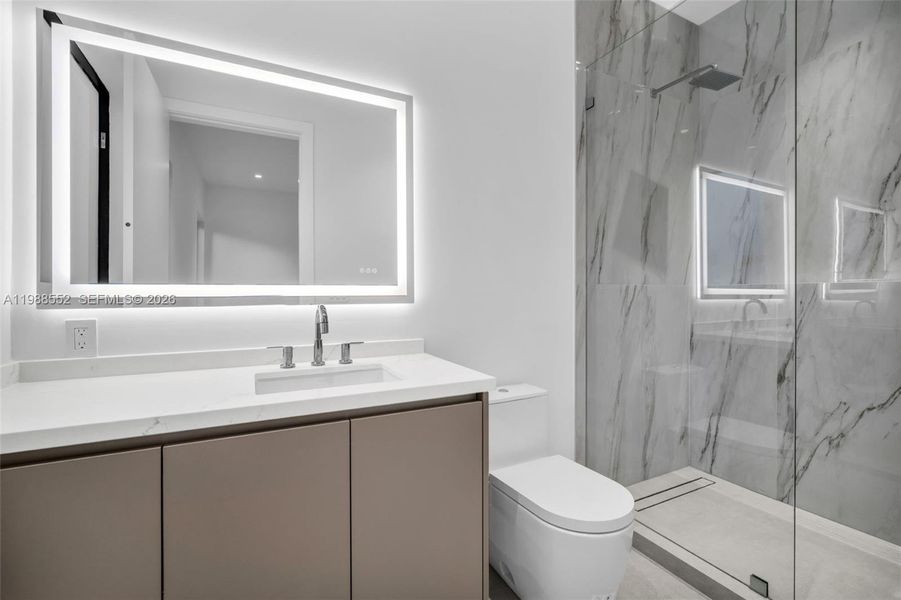 Furnished interior view inside a new home in , Miami Shores (Image 42).