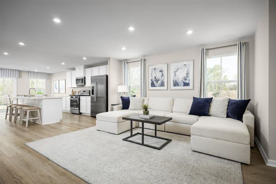 Representative furnished interior of a home built from the Rosewood by Ryan Homes in Colonial Village, Edenton (Image 6).