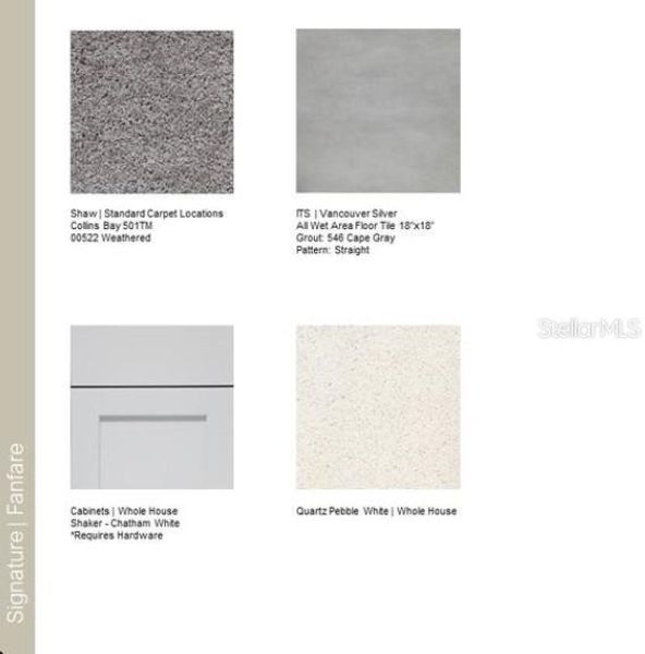 Sample of building materials used in homes in The Townhomes at Azario Lakewood Ranch, Bradenton (Image 16). Sample of building materials used in homes in The Townhomes at Azario Lakewood Ranch, Bradenton (Image 16).