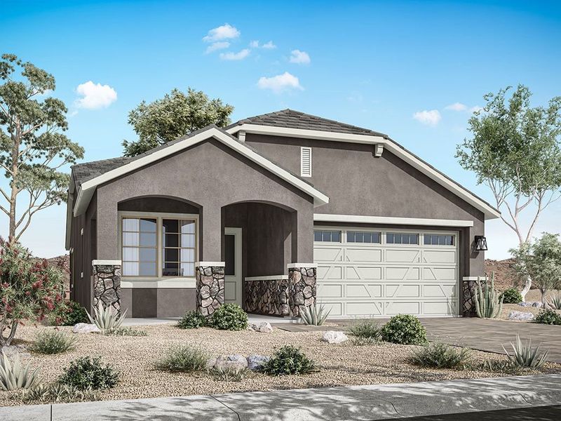 Representative exterior photo of a completed home built from the Sawgrass II by William Ryan Homes in Fairways in Victory at Verrado, Buckeye, AZ (Image 16).