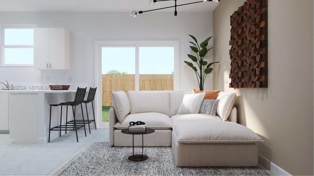 Furnished interior view inside a new home in Altamira, Homestead (Image 12). Furnished interior view inside a new home in Altamira, Homestead (Image 12).