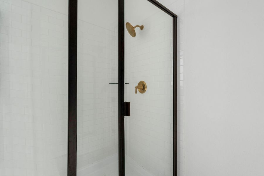 A view of your walk in shower