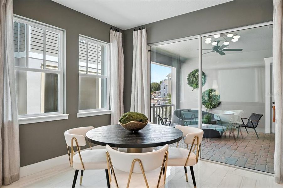 Furnished interior view inside a new home in Celebration - Island Village, Celebration (Image 9).