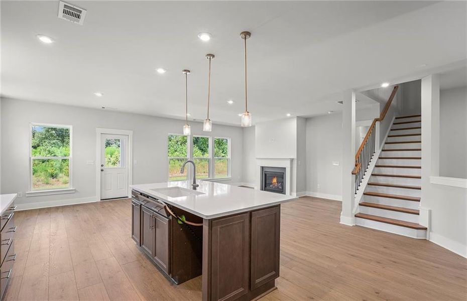 Furnished interior view inside a new home in Creekside at Skelton, Jefferson (Image 9).