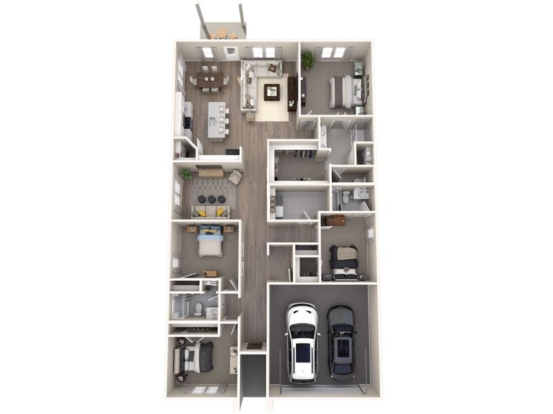 2D floor plan layout for the The Henderson (C404) by Meritage Homes in Autry Pond, San Antonio, TX (Image 4). 2D floor plan layout for the The Henderson (C404) by Meritage Homes in Autry Pond, San Antonio, TX (Image 4).