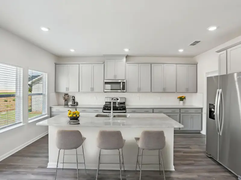 Furnished interior view inside a new home in Creekside at Oxford Park, Fairburn (Image 3). Furnished interior view inside a new home in Creekside at Oxford Park, Fairburn (Image 3).