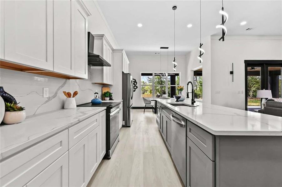 Furnished interior view inside a new home in , Lithonia (Image 32). Furnished interior view inside a new home in , Lithonia (Image 32).