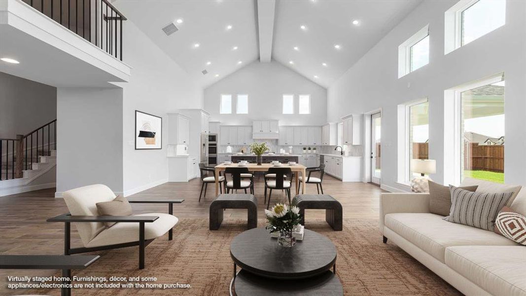 Furnished interior view inside a new home in Terraces 82'/100', Rockwall (Image 7). Furnished interior view inside a new home in Terraces 82'/100', Rockwall (Image 7).