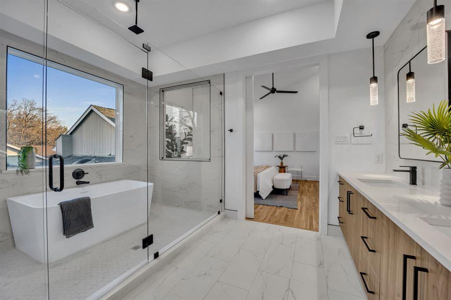 Furnished interior view inside a new home in , Dallas (Image 29). Furnished interior view inside a new home in , Dallas (Image 29).