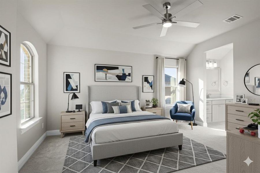 Furnished interior view inside a new home in Callan Village, Lorena (Image 4).