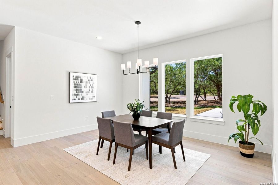 Furnished interior view inside a new home in , Boerne (Image 36).