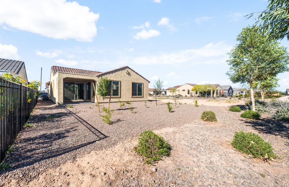 Exterior details and patio area of a home in Sun City Festival, Buckeye (Image 3).