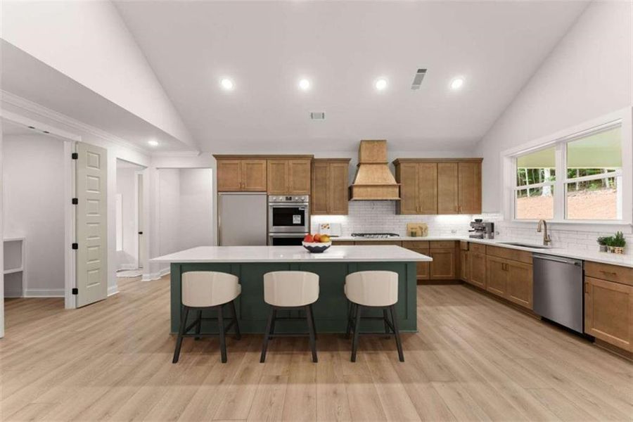 Furnished interior view inside a new home in , Clarkesville (Image 8).
