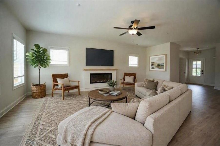 Furnished interior view inside a new home in , Marietta (Image 10).