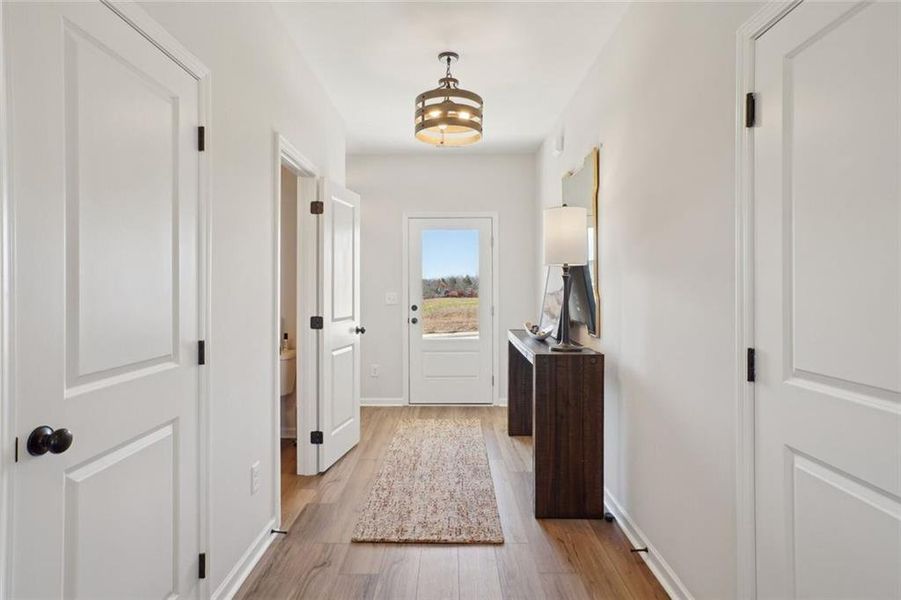 Furnished interior view inside a new home in The Stiles, Cartersville (Image 16). Furnished interior view inside a new home in The Stiles, Cartersville (Image 16).