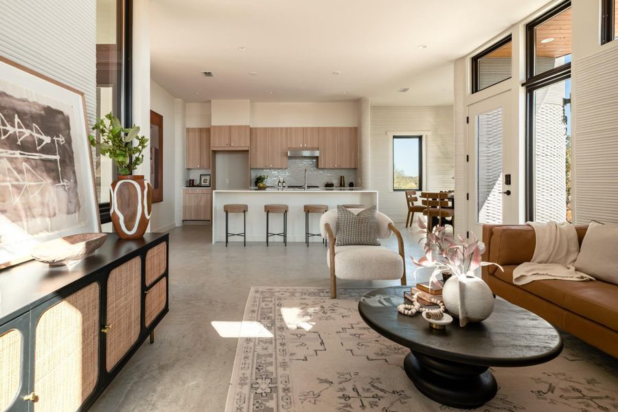 Furnished interior view inside a new home in , Austin (Image 3).