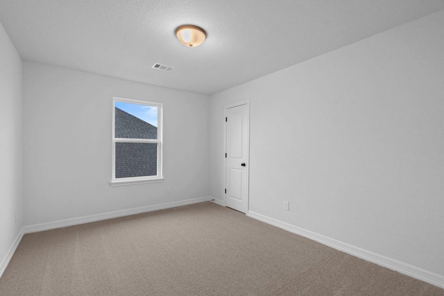 Third bedroom. Sample product photo. Actual exterior and interior selections may vary by homesite. Photo may be virtually staged. Third bedroom. Sample product photo. Actual exterior and interior selections may vary by homesite. Photo may be virtually staged.