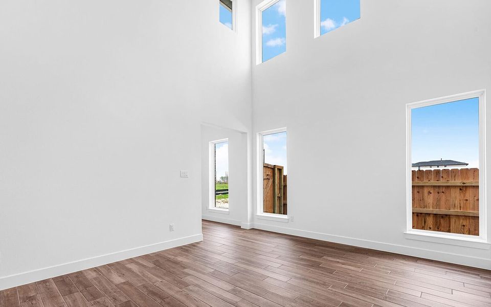 Representative unfurnished interior of a home built from the Rutgers by Brookfield Residential in 40' Traditional Homes at Elyson, Katy (Image 12). Representative unfurnished interior of a home built from the Rutgers by Brookfield Residential in 40' Traditional Homes at Elyson, Katy (Image 12).