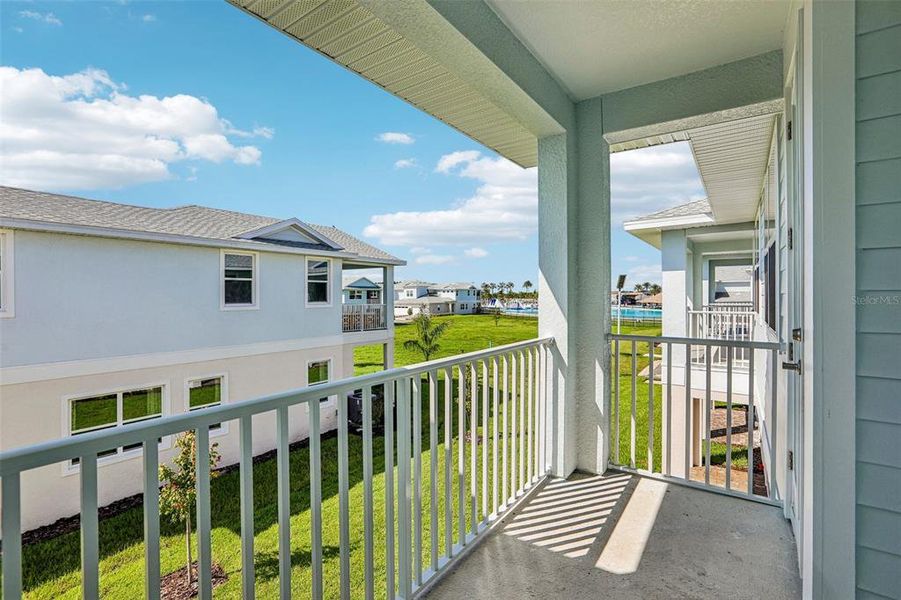 Exterior details and patio area of a home in Lagoon Residences at Epperson, Wesley Chapel (Image 31).
