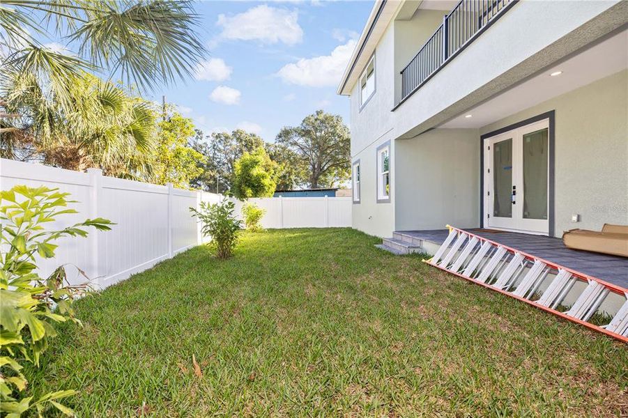Exterior details and patio area of a home in , Tampa (Image 33).