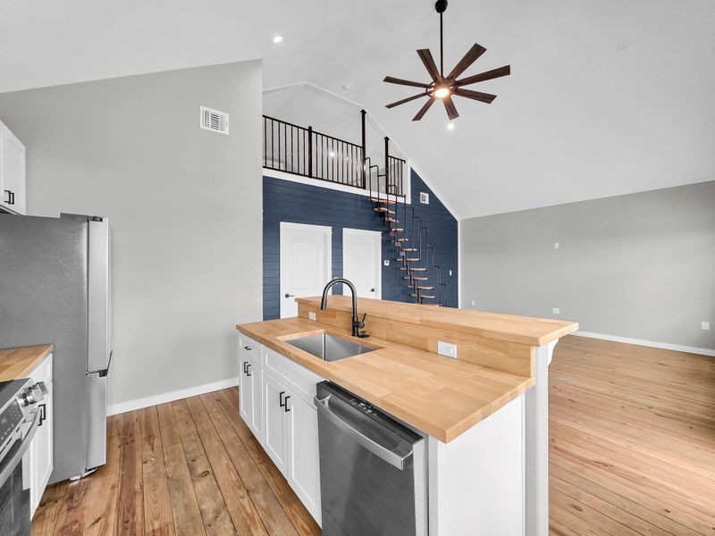 Furnished interior view inside a new home in , Crystal Beach (Image 9).