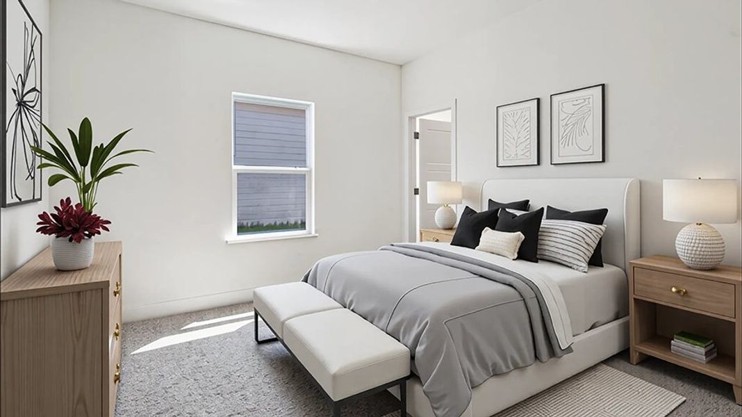 Furnished interior view inside a new home in Buchanan Trails, Newberry (Image 7).