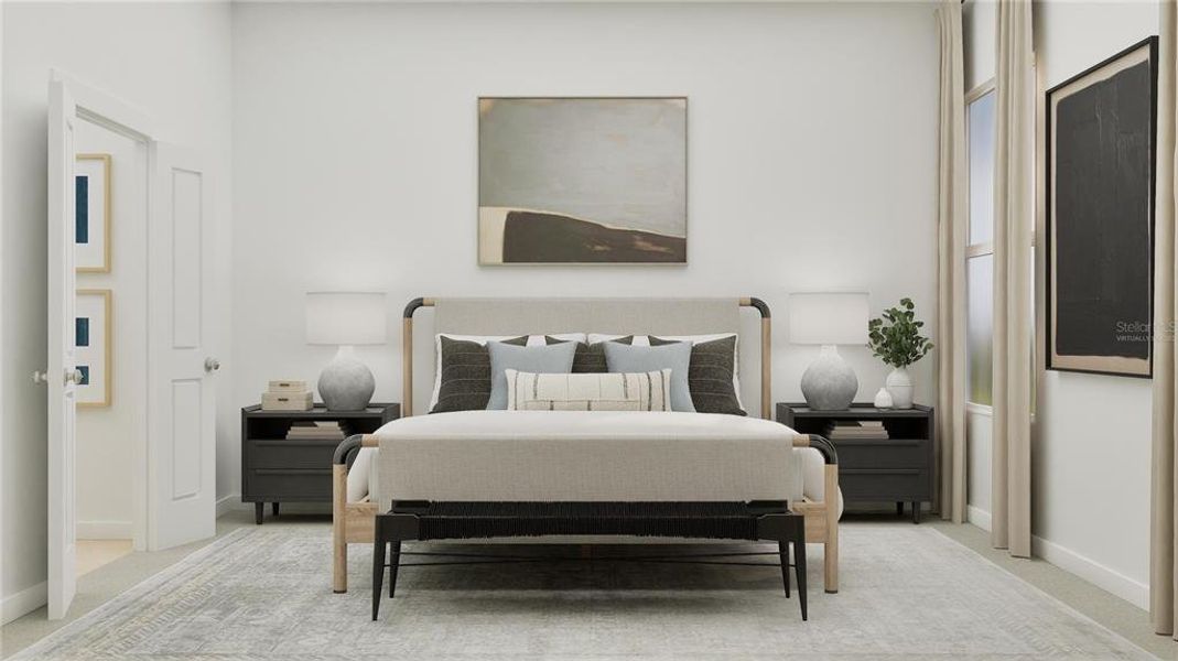 Furnished interior view inside a new home in Wellness Ridge, Clermont (Image 30). Furnished interior view inside a new home in Wellness Ridge, Clermont (Image 30).